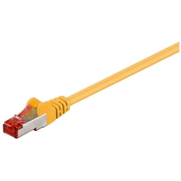 Wentronic CAT6 Sstp nätverkskabel (2x RJ45, 0,50 m) gul