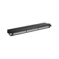 Anslutningspanel - MicroConnect - RJ-45 X 24 - Svart Svart