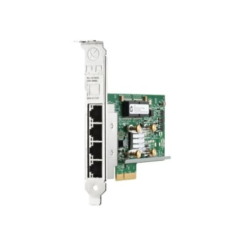 HPE 331T - nätverksadapter - PCIe 2.0 x4 - Gigabit Ethernet x 4 Grön, Grå