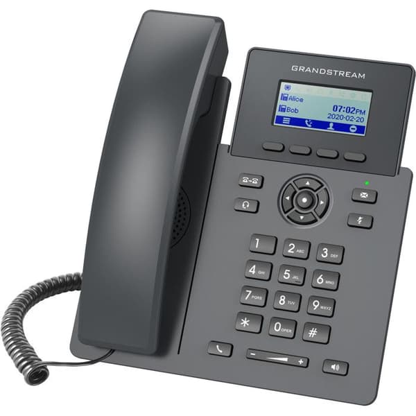 IP-telefon - Grandstream - GRP2601 - 2 SIP-konton - 2,41" LCD-skärm - EHS-kompatibel Svart