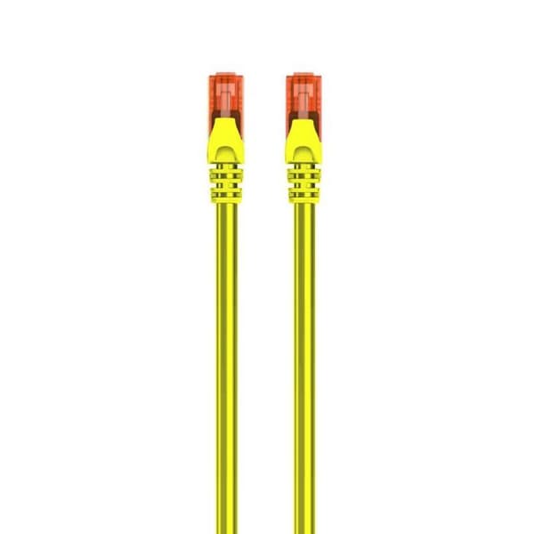Kabel - nätverksadapter - telefoni Ewent - EW-6U-010Y - Cat 6 U/UTP Patch nätverkskabel, AWG 24/7, 2 x RJ45 Yellow