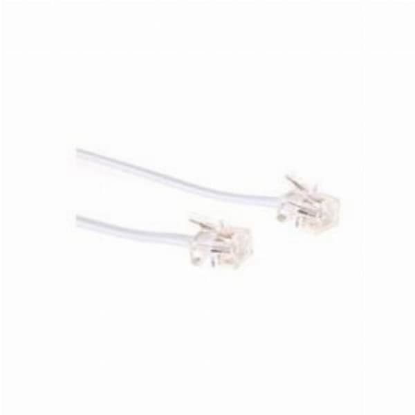 Kabel - nätverksadapter - telefoni Microconnect - MPK181W - Telefonkabel - RJ-11 (M) till RJ-11 (M) - 1 m - vit