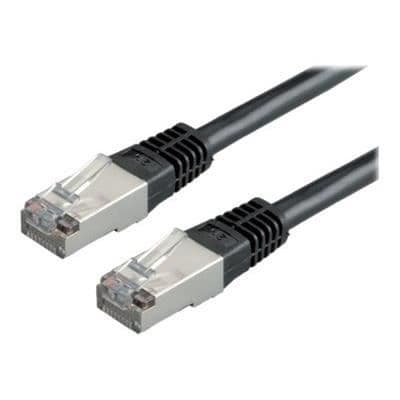CAT6 S/FTP nätverkskabel dubbelskärmad 3m - VÄRDE - Svart