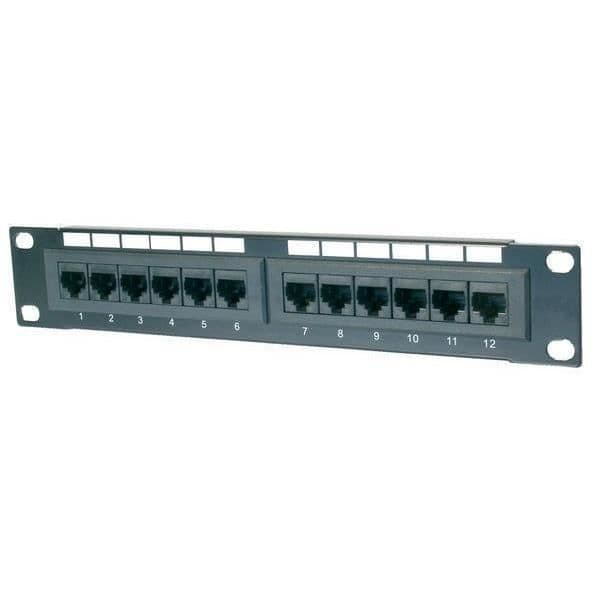 CAT.5e patchpanel 10", 8 x RJ45, oskärmad - DIGITUS