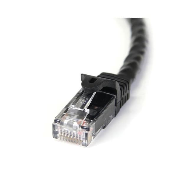 Nätverkskabel Cat6 Gigabit UTP - STARTECH - 10 m - RJ45 Hane/Hane - Svart - Anti-krok