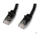 Miniatyrbild 1 av 3: Nätverkskabel Cat6 Gigabit UTP - STARTECH - 10 m - RJ45 Hane/Hane - Svart - Anti-krok