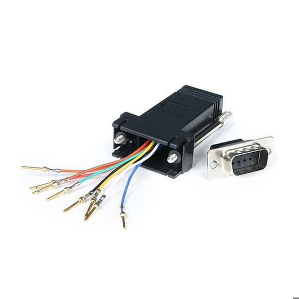 Modulär Adapter DB9 Hane till RJ45 Hon - STARTECH - Svart - 16 Port RS232 - Pålitlig Anslutning