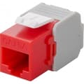 Miniatyrbild 1 av 2: Nätverkskabel RJ45 UTP Keystone - Goobay - IWP-MD C6A - Cat6A - 500MHz - Röd