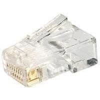 RJ45-kontakt - EQUIP - Cat.5e - Oskärmad - Guldpläterad - Transparent