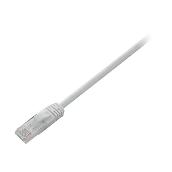 V7 Nätverkskabel V7CAT6UTP-03M-WHT-1E - 3 m Kategori 6 - För modem, router, hubb, panel, väggplatta, PC