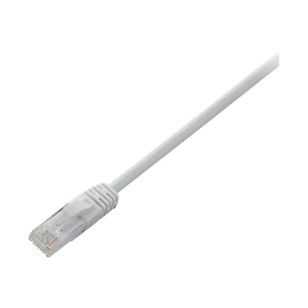 Nätverkskabel V7CAT6UTP-02M-WHT-1E - 2 m CAT 6 - För modem, router, nav, panel, väggplatta, PC