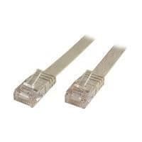 Microconnect CAT6 UTP nätverkskabel 1m - Vit - Platt - 32AWG
