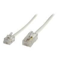 Vit Ethernet-kabel - MICRO CONNECT MPK453 - 3m - RJ11 RJ45