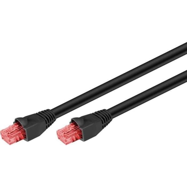 CAT 6 Utomhuskabel - GOOBAY - 50m - Svart - Ultraviolettbeständig
