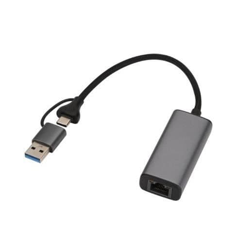 USB-C till RJ45 nätverkskabel - MICRO CONNECT - MC-USBACNET1G - Gigabit - Adapter