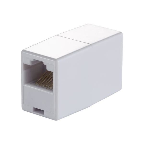 Kabeladapter och kontakt - EQUIP 121252 - RJ-45 hona/hona - vit
