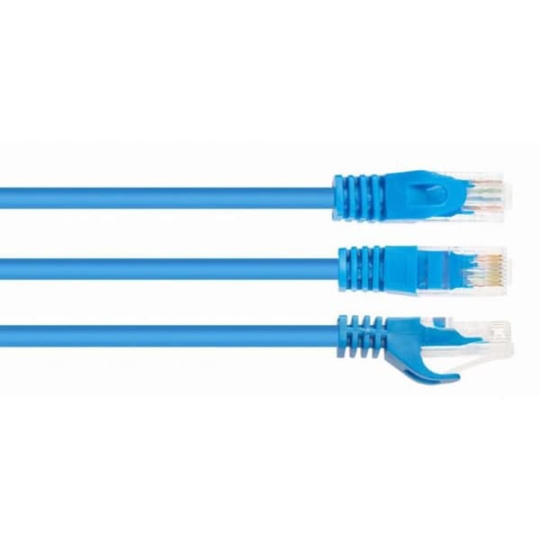 RJ-45 (M) patchkabel för RJ-45 (M) 3 m UTP CAT 6 gjuten, blockerad blå - GEMBIRD