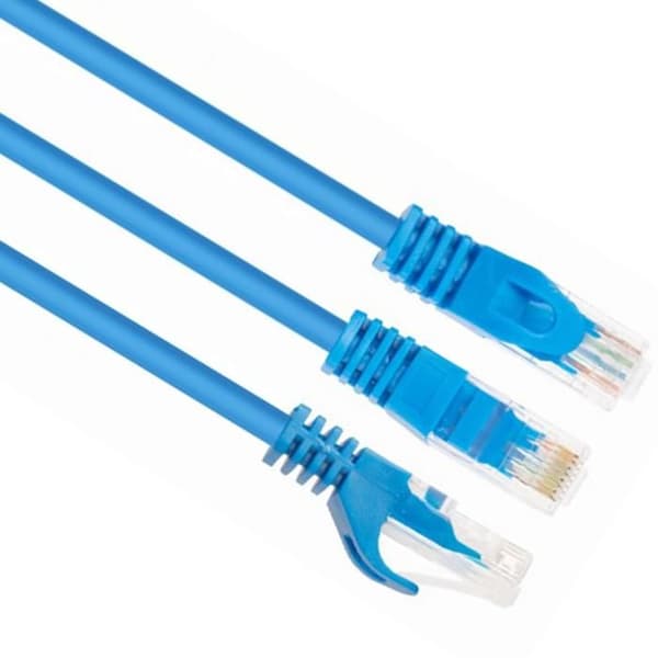 RJ-45 (M) patchkabel för RJ-45 (M) 3 m UTP CAT 6 gjuten, blockerad blå - GEMBIRD