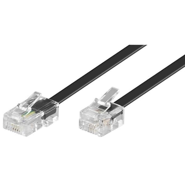 Modulärkabel - GOOBAY - 68577 - 6m - RJ-11/RJ-45 - Svart