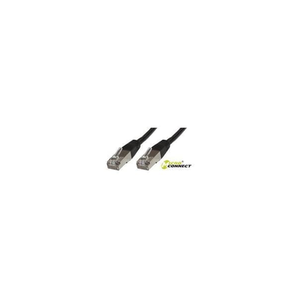 CAT6 S/FTP nätverkskabel 7m svart LSZH - MICRO CONNECT - PiMF - 4 par - 25 års garanti