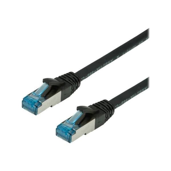 CAT 6a patchkabel - SECOMP - 5m - SFTP, PiMF - Svart