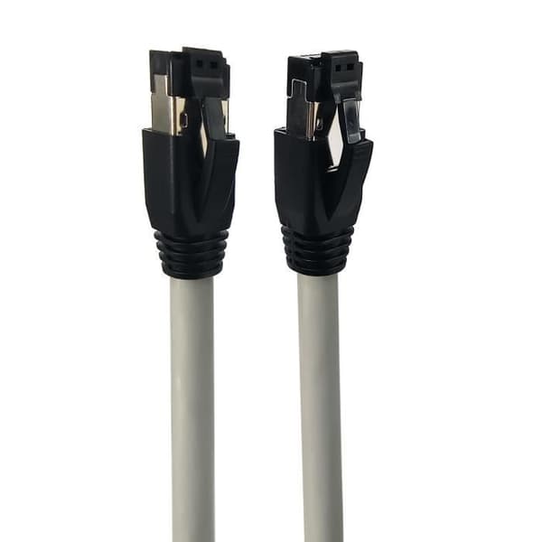 Vit nätverkskabel 7,5 m Cat8.1 S-FTP (S-STP) - MICROCONNECT MC-SFTP8075W
