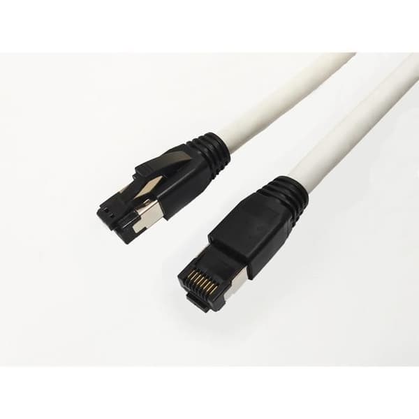 Vit nätverkskabel 7,5 m Cat8.1 S-FTP (S-STP) - MICROCONNECT MC-SFTP8075W