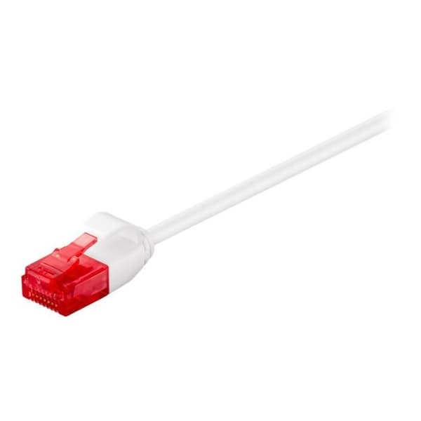 Nätverkskabel - MICRO CONNECT - CAT 6 - 2 m - blockerad - vit
