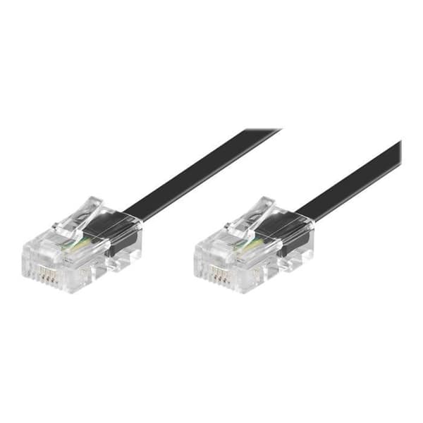 goobay ISDN-kabel - RJ-45 (M) till RJ-45 (M) - 3 m - platt - svart