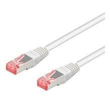 CAT 6A-300 SSTP PIMF nätverkskabel - Wentronic 3m - Vit - RJ-45