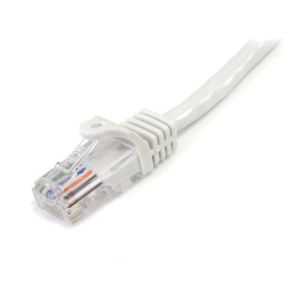 STARTECH 1m Hookless Cat5e UTP Nätverkskabel - M / M - Vit