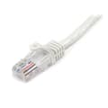 Miniatyrbild 3 av 3: STARTECH 1m Hookless Cat5e UTP Nätverkskabel - M / M - Vit