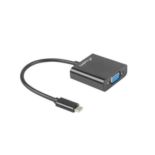 Lanberg AD-UC-VG-01 USB C till VGA Adapter - - - Lanberg Svart
