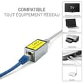 Miniatyrbild 4 av 4: Skärmad RJ45 hona Cat 5e koppling nätverksförlängare Ethernet koppling kompatibla LAN-kablar och nätverkskablar