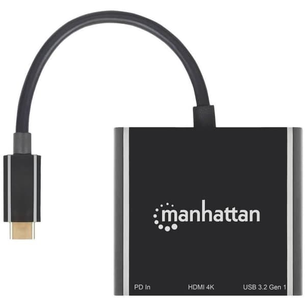 USB-C till HDMI-adapter - MANHATTAN - 130622 - Vit - 2m