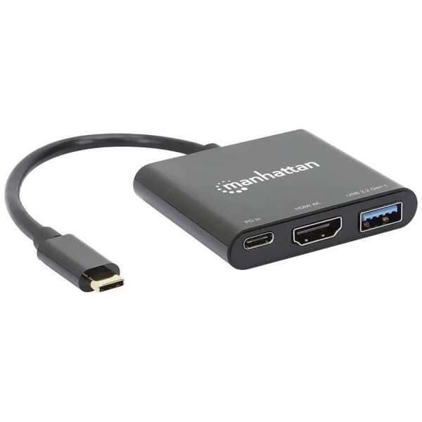 USB-C till HDMI-adapter - MANHATTAN - 130622 - Vit - 2m