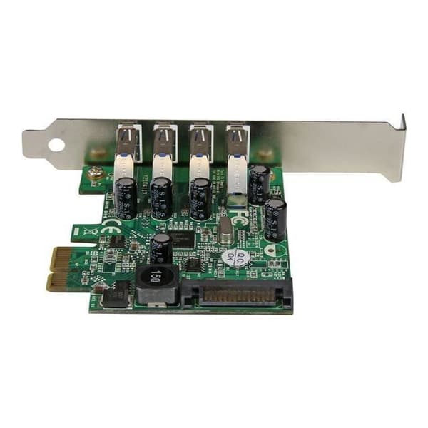 4-portars USB 3.0 PCI Express-kort med UASP - STARTECH - PEXUSB3S4V - SuperSpeed - SATA strömförsörjning
