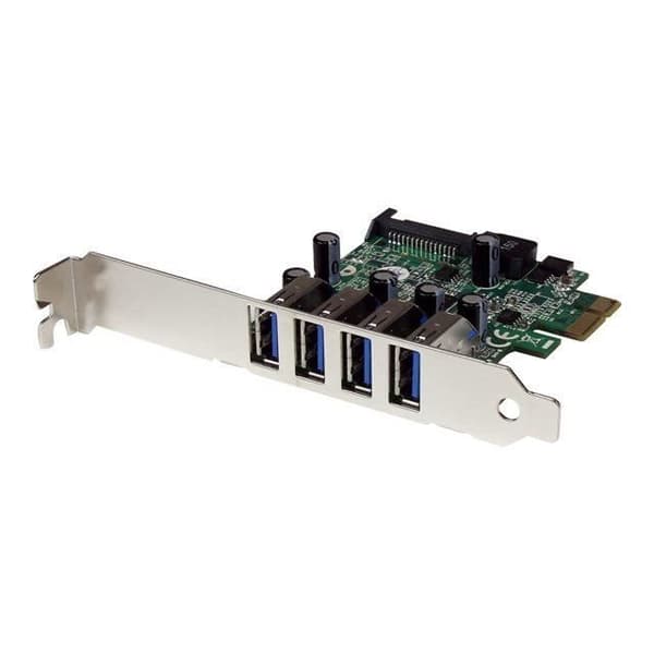4-portars USB 3.0 PCI Express-kort med UASP - STARTECH - PEXUSB3S4V - SuperSpeed - SATA strömförsörjning