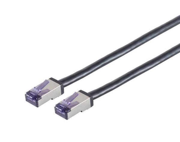 Lanview HIGH-FLEX Cat6a S/FTP-kabel sort 20m, LVN-CAT6A-FLEX-20M