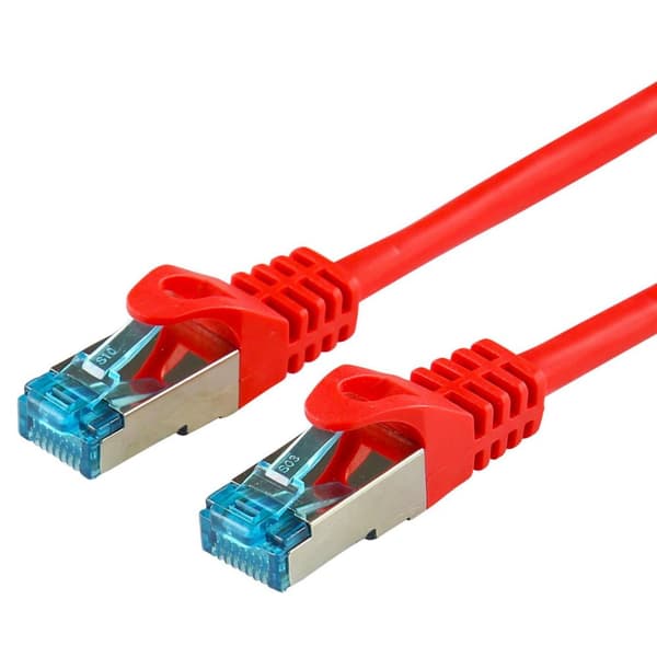 Professionelt patchkabel LOGON SF/UTP 1,5m - CAT5E - rød, TCR55SS015R