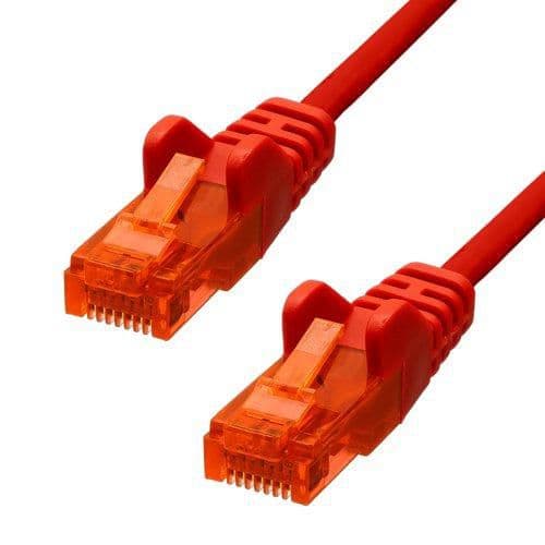 ProXtend CAT6 U/UTP CCA PVC Ethernet-kabel Röd 15m RAB405BL, V-6UTP-15R