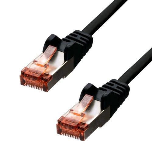 ProXtend CAT6 F/UTP CCA PVC Ethernet-kaapeli musta 30 cm, V-6FUTP-003B