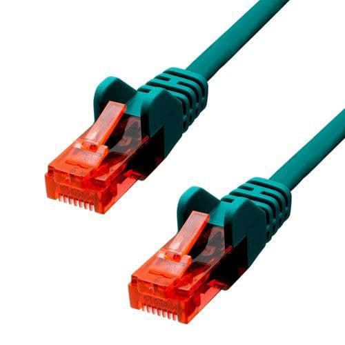 Grön ProXtend CAT6 U/UTP CCA PVC Ethernet-kabel 20m, V-6UTP-20GR