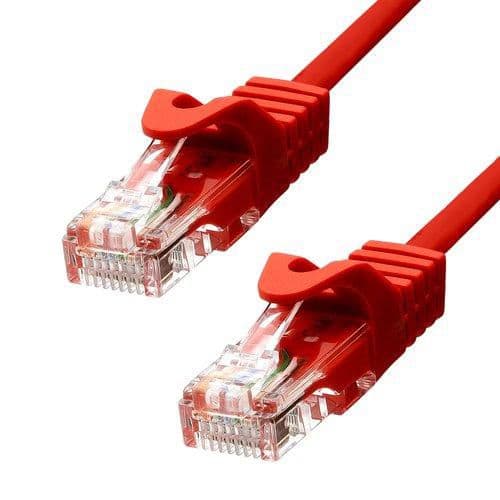 ProXtend CAT5e U/UTP CU PVC Ethernet-kabel Röd 15m, 5UTP-15R
