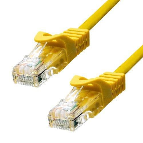 ProXtend CAT5e U/UTP CU PVC Ethernet-kabel Gul 10m, 5UTP-10Y