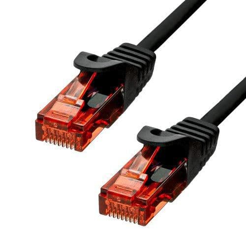 ProXtend CAT6 U/UTP CU LSZH Ethernet-kabel Svart 20m, 6UTP-20B