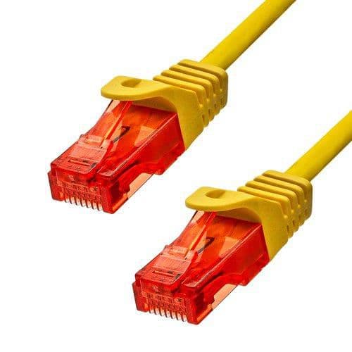 ProXtend CAT6 U/UTP CU LSZH Ethernet-kabel Gul 3m, 6UTP-03Y