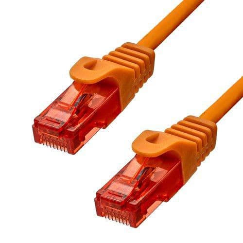 ProXtend CAT6 U/UTP CU LSZH Ethernet-kabel Orange 20cm, 6UTP-002O