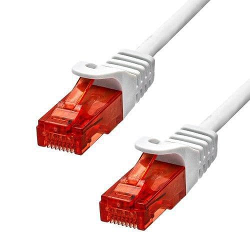 ProXtend CAT6 U/UTP CU LSZH Ethernet-kabel Hvid 7m, 6UTP-07W