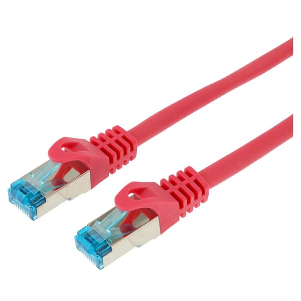 LOGON SF/UTP CAT5E 10M patch-kaapeli magenta, TCR55SS100M